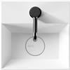 CERAMICA ALICE Lavabo Spy appoggio/sospeso salvaspazio 30x30 rettangolare in ceramica bianco - Cod. Articolo: 34130101