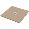 Bagnoexpert Piatto doccia 75X75 h.2,8 in marmo resina effetto pietra sabbia opaco Ardesia