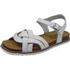 Geox D Leuca A, Sandali Piatti Donna, Bianco, 37 EU