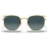 Ray-Ban Occhiali da Sole RB3548N 91233M Hexagonal Oro/Blu Sfumato Unisex