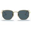 Ray-Ban Occhiali da Sole RB3548N 001/R5 Hexagonal Oro/Blu Unisex