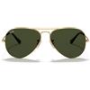 Ray-Ban Occhiali da Sole RB3025 181 Aviator Gradient Oro/Verde G-15 Unisex