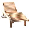 MIlani Home FIBULA - lettino prendisole in legno di teak