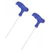 Unifizz Chiave a brugola in acciaio Cr-V con impugnatura a T, doppia testa piatta, 1,5 mm, 2 pezzi