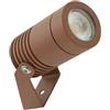 Lampo Lighting Technology Srl Mini Proiettore LED Corten 6W 3000K Luce Calda 230V Orientabile da Giardino IP65 Lampo PROJ6WCNBC