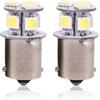 KIMISS 2 Pezzi Lampadina Luce Freno a LED Auto BA15S R5W 1156 5050 8SMD per Coda Parcheggio Luce di Backup Bianca