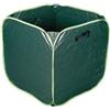 Toolland a land of possibilities Toolland Sacco per rifiuti da giardino, quadrato, poliestere, verde/bianco, 290 litri