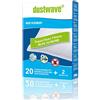 dustwave® - 20 sacchetti per aspirapolvere Rowenta - RO 2465 / RO2465 City Space Aspirapolvere di marca - Made in Germany + microfiltro