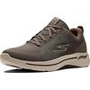 Skechers Go Walk Arch Fit Idyllic, Scarpe Da Ginnastica Uomo, Brown Taupe, 43 EU