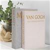 Hiwhy Set di 2 Eleganti Contenitori Decorativi per Libri in Finto Lino, Ideali per Arredamento - Perfetti su Librerie, Tavolini da Caffè e come Decorazione Casa, Beige