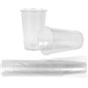 HEKU 30430 50 Bicchieri in plastica, trasparente, 0.3 l