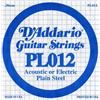 D'ADDARIO PL012 CORDA SINGOLA PER CHITARRA ACUSTICA/ELETTRICA