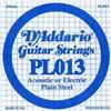 D'ADDARIO PL013 CORDA SINGOLA PER CHITARRA ACUSTICA/ELETTRICA