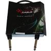 EXTREME JJ01 CAVO JACK-JACK 0,1 MT CON JACK DA 1/4" 6,3mm E CONNETTORI ANTISCIVOLO ERGONOMICI