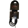 EXTREME 1 JACK MONO MASCHIO 1/4" 6,3mm / 1 JACK MONO CURVO PIPETTA ANGOLO 1/4" 6,3mm 3 METRI NERO
