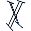 EXTREME KSXX STAND TASTIERA RINFORZATO A DOPPIA X-X CHIUSURA RAPIDA GOMMINI IN PLASTICA