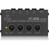 BEHRINGER HA400 BK BLACK MICROAMP AMPLIFICATORE PER CUFFIE 4 CANALI STEREO COLORE NERO