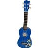 OLVEIRA UK20BL UKULELE 4 CORDE PER BAMBINI MANICO IN LEGNO DURO / TASTIERA E PONTE IN PALISSANDRO / MECCANICHE CROMATE / COLORE BLUE
