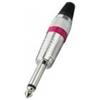 EXTREME CONNETTORE JACK VOLANTE 1/4" CONNETTORE MONO 6,3mm COLORE ROSSO
