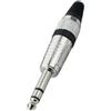 EXTREME CONNETTORE JACK TRS STEREO VOLANTE 1/4" 6,3mm COLORE NERO