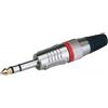 EXTREME CONNETTORE JACK TRS STEREO VOLANTE 1/4" 6,3mm COLORE ROSSO