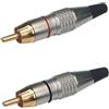 EXTREME CONNETTORE RCA VOLANTE MASCHIO COLORE ROSSO