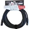 EXTREME PXX-001BK/5M-BLACK CAVO MICROFONICO BILANCIATO XLR-XLR OD8 SERIE CUSTOM PER LIVE STUDIO 5 METRI ANELLI CONNETTORI NERI