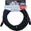 EXTREME PXX-001BK/8M-ORANGE CAVO MICROFONICO BILANCIATO XLR-XLR OD8 SERIE CUSTOM PER LIVE STUDIO 8 METRI ANELLI CONNETTORI ARANCIONI
