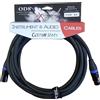 EXTREME PXX-001BK/8M-BLUE CAVO MICROFONICO BILANCIATO XLR-XLR OD8 SERIE CUSTOM PER LIVE STUDIO 8 METRI ANELLI CONNETTORI BLU