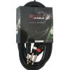 EXTREME 1JS2J3 JACK STEREO 1/4" 6.3mm - 2 JACK MONO 1/4" 6.3mm CAVO AUDIO DI SEGNALE SCHERMATO 3mt.