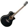 YAMAHA APX700 II BK BLACK CHITARRA ACUSTICA ELETTRIFICATA CUTAWAY NERA