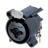 NEUTRIK NCJ6FA-H PRESA COMBO XLR E JACK STEREO A PANNELLO CONTATTI ANGOLATI NERO