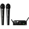 AKG ACOUSTIC AKG WMS40 MINI DUAL VOCAL SET MAN ISM2/3 DOPPIO RADIOMICROFONO PER VOCE