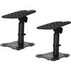 ALCTRON MS180-5 SUPPORTO MONITOR DA STUDIO SET ( COPPIA DI STAND ) IN METALLO REGOLABILE INCLINABILE ANTI SCIVOLO/VIBRAZIONI DESIGN