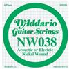 D'ADDARIO NW038 CORDA SINGOLA PER CHITARRA ACUSTICA/ELETTRICA