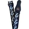 EXTREME S-211B TRACOLLA REGOLABILE PER CHITARRA E BASSO BLACK CON DECORAZIONE COLORE NERO
