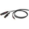 DIE HARD DHG595LU18 CAVO AUDIO STEREO PROFESSIONALE MINI JACK 3,5MM - DOPPIO XLR M 1.8 METRI