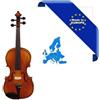 HORA VIOLA 12" ALL MADE IN EUROPE PONTE TELLER TEDESCO TOP ABETE MASSELLO FONDO/FASCE ACERO MASSELLO TASTIERA/PIROLI EBANO