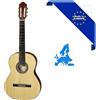 HORA CHITARRA CLASSICA 4/4 SM30 MADE IN EUROPE TOP ABETE ROSSO MASSELLO FONDO-FASCE MOGANO ROSETTA INTARSIATA MANICO ACERO TASTIERA PALISSANDRO SCALA 650MM