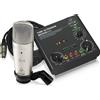 BEHRINGER VOICE STUDIO BUNDLE C1 MICROFONO STUDIO + CLAMP + CAVO + PREAMP 16 PRESET E INTERFACCIA AUDIO USB