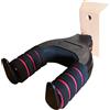 EXTREME GS-WALL SUPPORTO A MURO PER CHITARRA CON MECCANISMO AUTOBLOCCANTE COLORE NERO E ROSSO