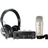 BEHRINGER U-PHORIA STUDIO BUNDLE INTERFACCIA AUDIO USB UM2 + MICROFONO C1 + CUFFIE HPS5000