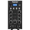 OMNITRONIC GNOME 202P BLACK MINI MIXER DJ 2 CANALI STEREO CON LETTORE MP3 USB