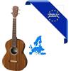 HORA UKULELE BARITONO MADE IN EUROPE TAVOLA TOP E CORPO IN MOGANO MASSELLO TASTIERA IN PALISSANDRO