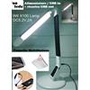 EXTREME TOUCH DESK LAMP X100-B BLACK LAMPADA RETE / USB REGOLABILE DA TAVOLO 60 LED CONTROLLO TEMPERATURA COLORE INTENSITA' TIMEOUT MEMORIA RICARICA SMART-PHONE TABLET