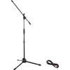 ROADWORX ASTA MICROFONICA A GIRAFFA + CAVO XLR PER MICROFONO DA 10 METRI IN BUNDLE