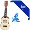 HORA UKULELE STANDARD SOPRANO MADE IN EUROPE TAVOLA ABETE ROSSO TOP IN MASSELLO TASTIERA IN PALISSANDRO