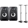 TANNOY REVEAL 502 COPPIA STUDIO MONITOR BIAMPLIFICATI 2 VIE 5"/ 1" 75 WATT + COPPIA STATIVI GRAVITY SP3202 BUNDLE