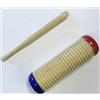EXTREME G-01-COLOR STRUMENTO A PERCUSSIONE GUIRO SHAKER IN LEGNO COLORE NATURAL DUE COLORI ALLE ESTREMITA'