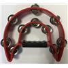 EXTREME TW20 TAMBURELLO MEZZALUNA CEMBALO 20 FILE DI PIATTINI IMPUGNATURA PROFESSIONALE COLORE ROSSO